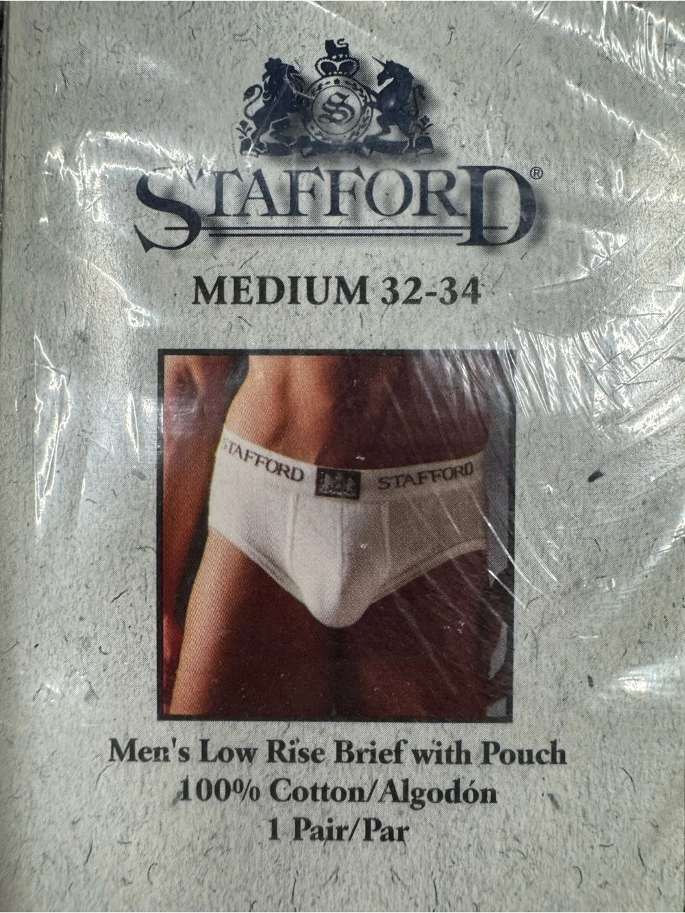 Rare vintage men's Stafford low rise pouch brief - Picture 3 of 8